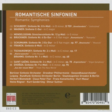 Romantische Sinfonien - Romantic Symphonies [5CD]