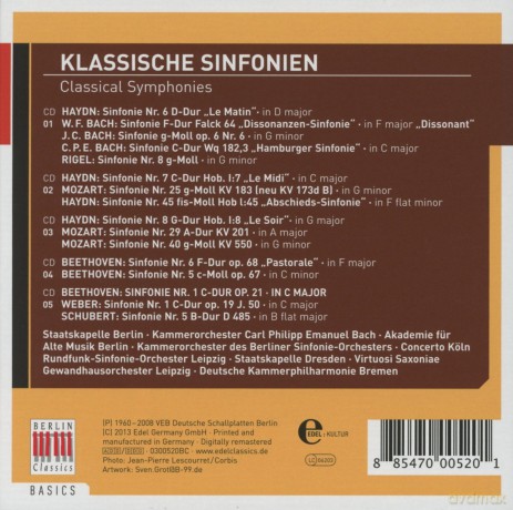 Klassische Sinfonien - Classical Symphonies [5CD]