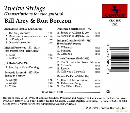 Twelve Strings - Transcriptions For Two Guitars [CD]