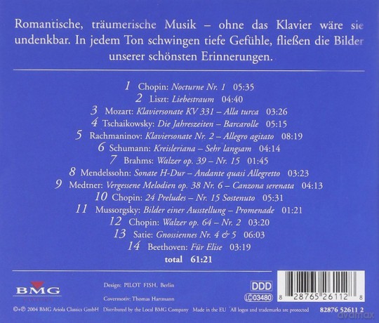 Best Of Classics - Piano - Klaviermusik Zum Traumen [CD]