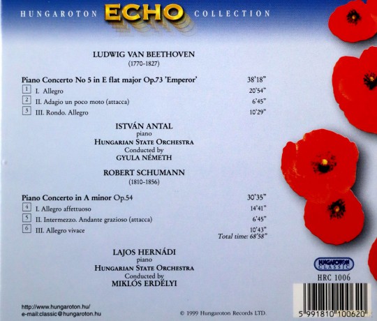Beethoven - Schumann - Piano Concertos [CD]