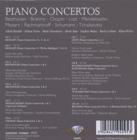 Piano Concertos [10CD]