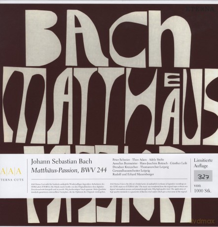 Matthaus Passion Bwv 244 [4xWinyl]