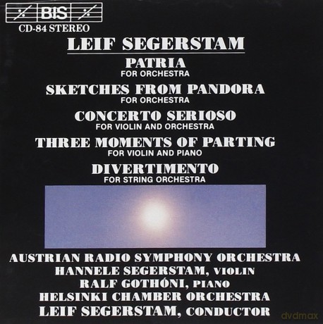 Segerstam - Patria - Skizzen And Pandora - Concerto Serioso [CD]