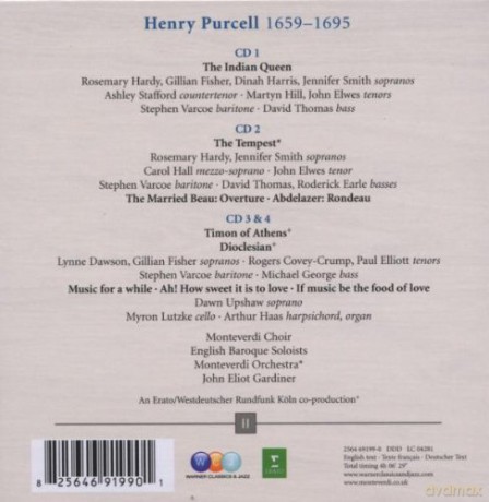 Gardiner/Monteverdi Choir/+: Purcell: Edition Vol.2indian Queen [4CD]