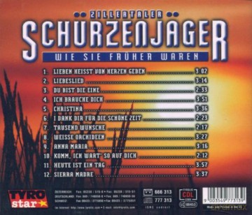 Zillertaler Schuerzenjaeger: Wie Sie Frueher Waren - Fuers Herz [CD]