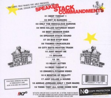 Zinger Earl: Speaker Stack Commandments [CD]