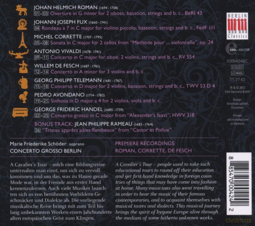 A Cavaliers Tour Trough Baroque Europe [CD]