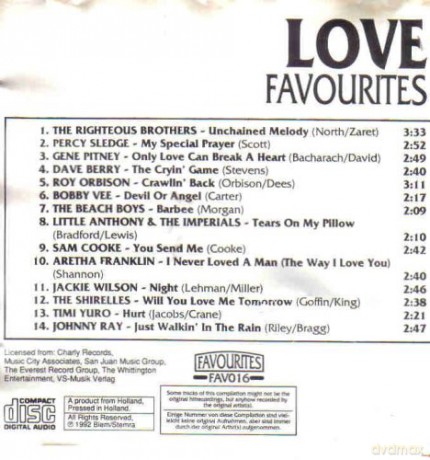 Love Favourites [CD]