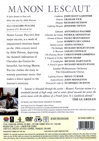 Glyndebourne Festival Opera: Puccini: Manon Lescaut [DVD]