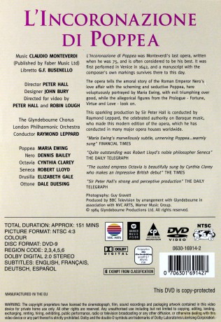 Glyndebourne Festival Opera: L'incoronazione Di Poppea [DVD]
