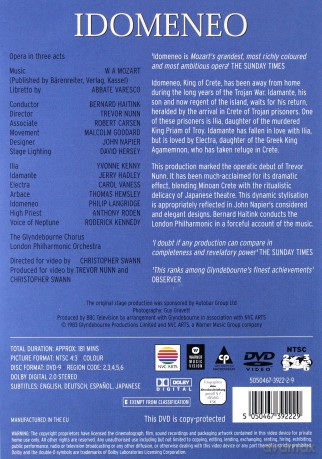 Glyndebourne Festival Orchestr: Mozart: Idomeneo [DVD]