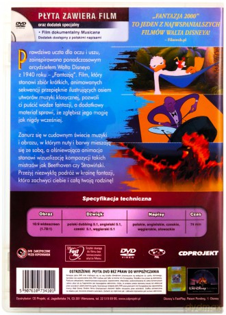 Fantazja 2000 (Disney) [DVD]