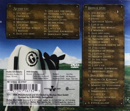 Gotthard: Made In Switzerland (Live) [CD]+[DVD]