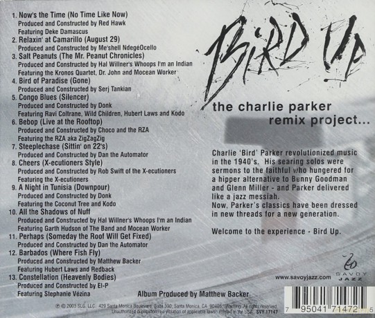 Bird Up - The Charlie Parker Remix Project [CD]