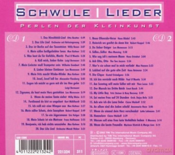 Schwule Lieder - Perlen Der Kleinkunst [2CD]