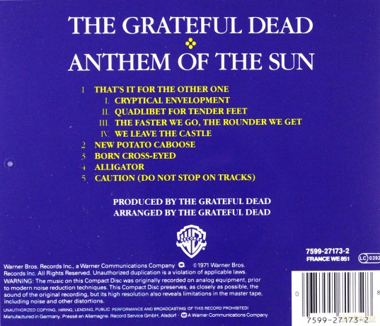 Grateful Dead: Anthem Of The Sun [CD]
