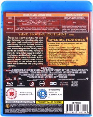 I Am Legend [Blu-Ray]