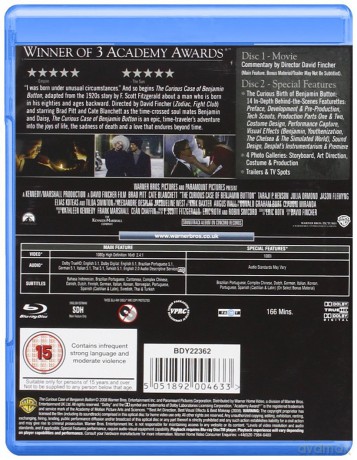 The Curious Case Of Benjamin Button (Ciekawy przypadek Benjamina Buttona) [2xBlu-Ray]