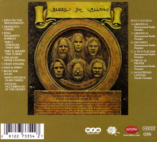 Grateful Dead: Blues For Allah [CD]