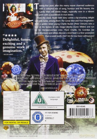 Willy Wonka & The Chocolate Factory (Willy Wonka i fabryka czekolady) [DVD]