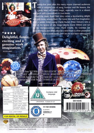 Willy Wonka & The Chocolate Factory (Willy Wonka i fabryka czekolady) [DVD]