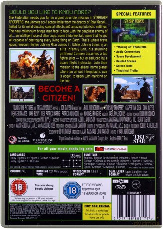 Starship Troopers (Żołnierze kosmosu) [DVD]