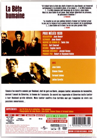 La Bete Humaine (Bestia ludzka) [DVD]