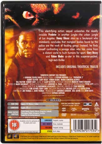 Predator 2 [DVD]