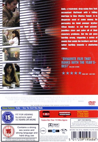 Before The Devil Knows You Re Dead (Nim diabeł dowie się, że nie żyjesz) [DVD]