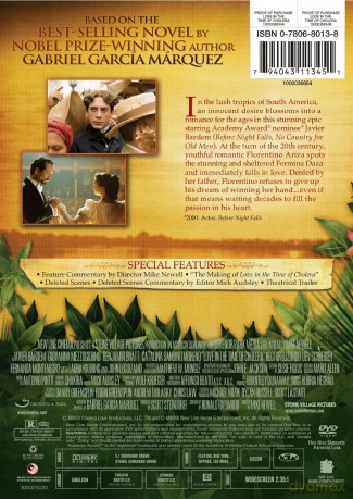 Love In The Time Of Cholera [DVD]