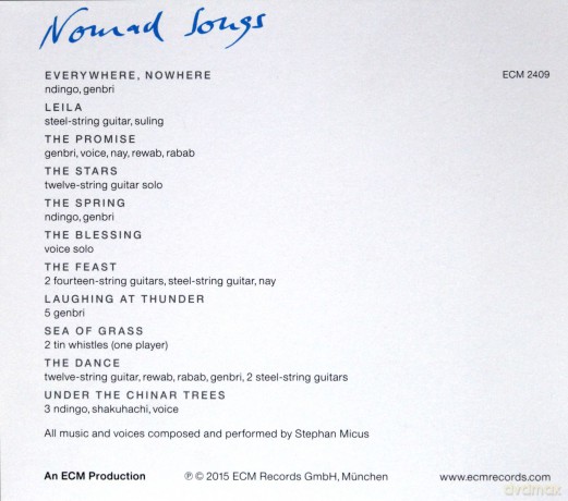Stephan Micus: Nomad Songs [CD]