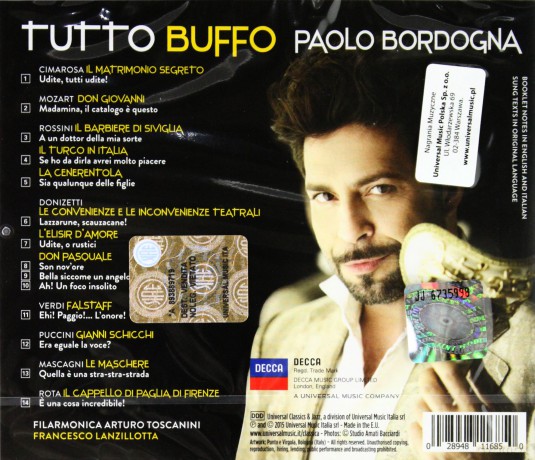 Paolo Bordogna: Tutto Buffo [CD]