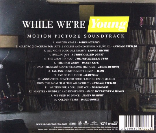While We're Young Soundtrack (Jamse Murphy) [CD]