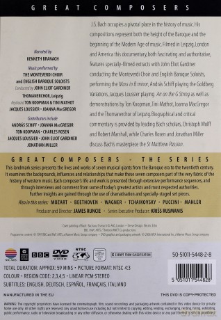 Great Composers: Bach: Great Composers [DVD]
