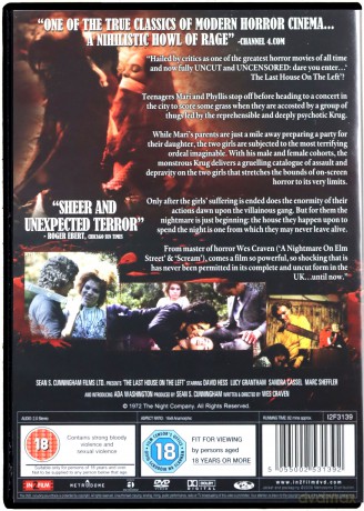 Last House On The Left - Uncut [DVD]