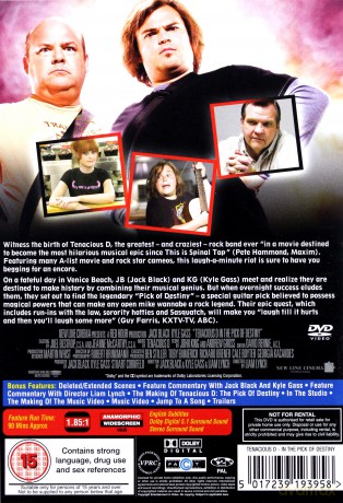 Tenacious D In The Pick of Destiny (Tenacious D: Kostka Przeznaczenia) [DVD]