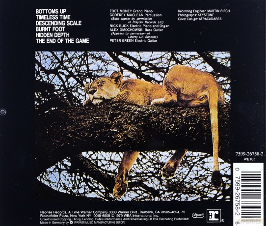 Peter Green: The End Of The Game [CD]