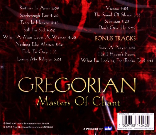 Gregorian: Masters Of Chant [CD]