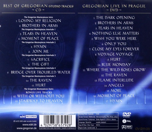 Gregorian: Masterpieces Decade 1 [CD]+[DVD]