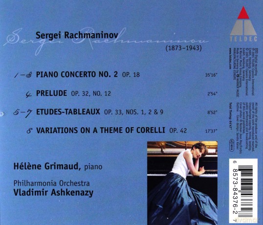 Grimaud/Ashkenazy/Po: Rachmaninov: Klavierkonz.Nr.2 U [CD]