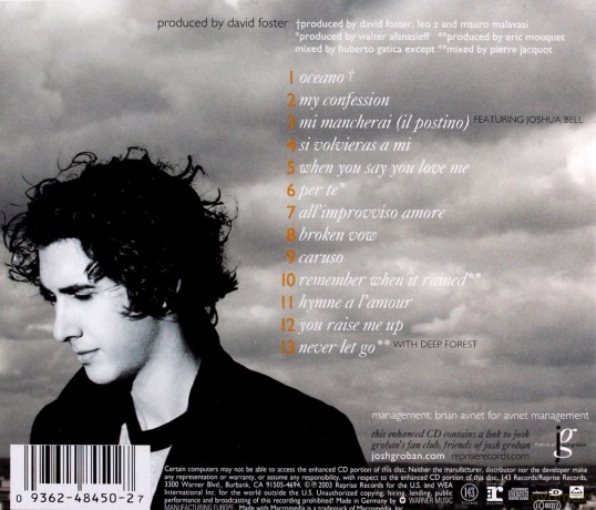 Josh Groban: Closer [CD]