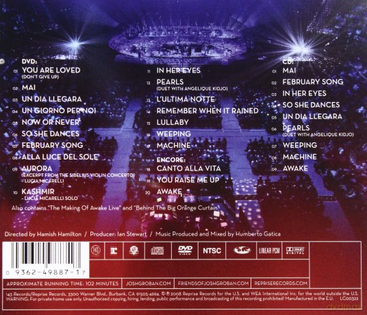 Josh Groban: Awake Live [CD]+[DVD]