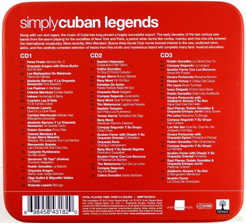 Simply Cuban Legends [BOX] [3CD]