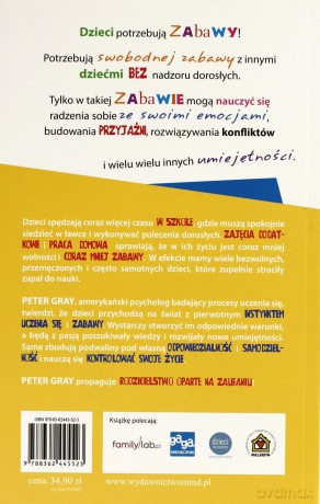 Wolne dzieci - Peter Gray [KSIĄŻKA]