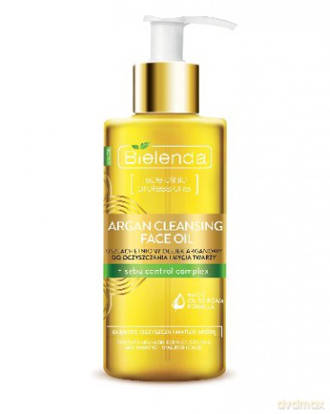Bielenda Argan Cleansing Face Oil Olejek do mycia twarzy z kompleksem sebu-control 140ml [KOSMETYKI]
