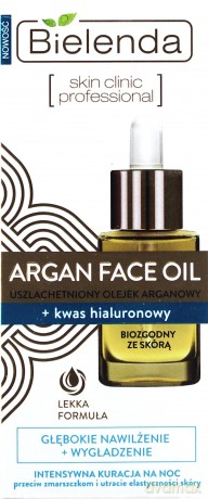 Bielenda Argan Face Oil Olejek z kwasem hialuronowym na noc 15ml [KOSMETYKI]