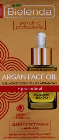 Bielenda Argan Face Oil Olejek z pro-retinolem na noc 15ml [KOSMETYKI]
