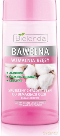 Bielenda Bio Plantacja Bawełna Płyn do demakijażu oczu 2-fazowy 125ml [KOSMETYKI]