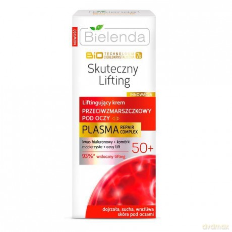 Bielenda BioTechnologia 50+ Skuteczny Lifting liftingujący krem przeciwzmarszczkowy pod oczy 15ml [KOSMETYKI]